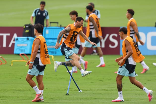 Argentina™s forward Lionel Messi takes part in an MD-1 training session one day ahead of the 2026 World Cup semi- final match between England and Argentina, at Atlanta United FC Training Center, on July 14, 2026 in Marietta, Georgia, United States.¨(Photo by Alejandro PAGNI PHOTOxPHOTO) MARIETTA UNITED STATES *** Argentina™s forward Lionel Messi takes part in a Day 1 training session one day before the 2026 World Cup semifinal match between England and Argentina, at the Atlanta United FC Training Center, on July 14, 2026, in Marietta, Georgia, United States ¨ Photo by Alejandro PAGNI PHOTOxPHOTO MARIETTA UNITED STATES Copyright: xALEJANDROxPAGNIx