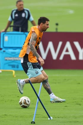Argentina™s forward Lionel Messi takes part in an MD-1 training session one day ahead of the 2026 World Cup semi- final match between England and Argentina, at Atlanta United FC Training Center, on July 14, 2026 in Marietta, Georgia, United States.¨(Photo by Alejandro PAGNI PHOTOxPHOTO) MARIETTA UNITED STATES *** Argentina™s forward Lionel Messi takes part in a Day 1 training session one day before the 2026 World Cup semifinal match between England and Argentina, at the Atlanta United FC Training Center, on July 14, 2026, in Marietta, Georgia, United States ¨ Photo by Alejandro PAGNI PHOTOxPHOTO MARIETTA UNITED STATES Copyright: xALEJANDROxPAGNIx