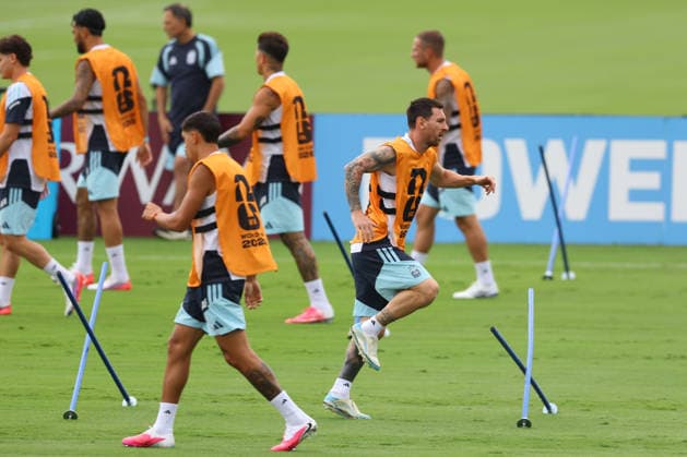 Argentina™s forward Lionel Messi takes part in an MD-1 training session one day ahead of the 2026 World Cup semi- final match between England and Argentina, at Atlanta United FC Training Center, on July 14, 2026 in Marietta, Georgia, United States.¨(Photo by Alejandro PAGNI PHOTOxPHOTO) MARIETTA UNITED STATES *** Argentina™s forward Lionel Messi takes part in a Day 1 training session one day before the 2026 World Cup semifinal match between England and Argentina, at the Atlanta United FC Training Center, on July 14, 2026, in Marietta, Georgia, United States ¨ Photo by Alejandro PAGNI PHOTOxPHOTO MARIETTA UNITED STATES Copyright: xALEJANDROxPAGNIx