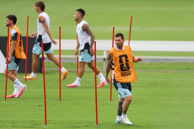 Argentina™s forward Lionel Messi takes part in an MD-1 training session one day ahead of the 2026 World Cup semi- final match between England and Argentina, at Atlanta United FC Training Center, on July 14, 2026 in Marietta, Georgia, United States.¨(Photo by Alejandro PAGNI PHOTOxPHOTO) MARIETTA UNITED STATES *** Argentina™s forward Lionel Messi takes part in a Day 1 training session one day before the 2026 World Cup semifinal match between England and Argentina, at the Atlanta United FC Training Center, on July 14, 2026, in Marietta, Georgia, United States ¨ Photo by Alejandro PAGNI PHOTOxPHOTO MARIETTA UNITED STATES Copyright: xALEJANDROxPAGNIx