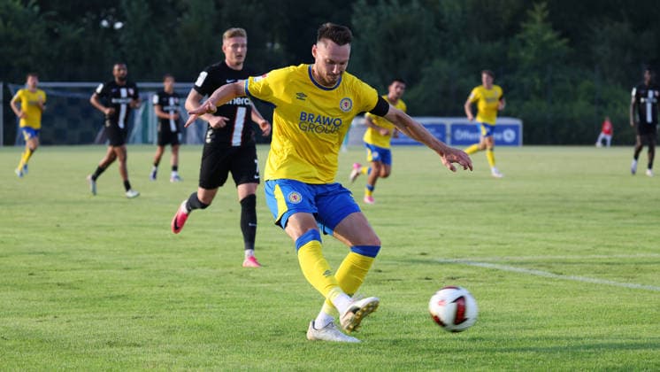 Eintracht BS vs TSV Havelse, Testspiel Wolfenbüttel, 14.07.2026, Fussball, Herren, Saiion 2026 27, Eintracht Braunschweig vs TSV Havelse, Testspiel, Maximilian Entrup (Eintracht Braunschweig) Niedersachsen Deutschland *** Eintracht BS vs. TSV Havelse, Friendly Match in Wolfenbüttel, July 14, 2026, Soccer, Men’s, 2026–27 Season, Eintracht Braunschweig vs. TSV Havelse, Friendly Match, Maximilian Entrup, Eintracht Braunschweig, Lower Saxony, Germany