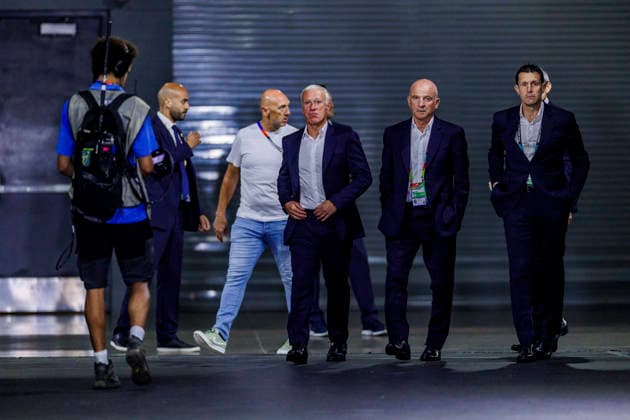 France vs Spain - FIFA World Cup, WM, Weltmeisterschaft, Fussball 2026 - 14 07 2026 Didier Deschamps head coach of France before the FIFA World Cup 2026 semi finals match between France and Spain at Dallas Stadium on July 14, 2026 in Arlington, Texas, Estados Unidos Arlington Estados Unidos Copyright: xPGSxPhotoxAgencyx