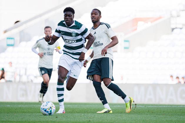 Issa Doumbia seen during International Friendly, Länderspiel, Nationalmannschaft game between teams of Sporting CP and Celtic FC (Ana Catarina Santana Ball Raw Images) Loule Estadio Algarve Portugal Copyright: xAnaxCatarinaxSantanax anacatarinasantana_sporting_celtic_2627_2-53