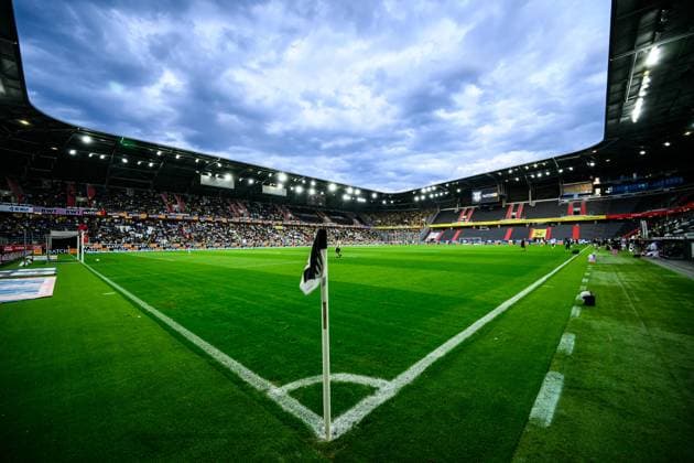 SOCCER - LASK vs Fenerbahce, test match LINZ,AUSTRIA,14.JUL.26 - SOCCER - ADMIRAL Bundesliga, Sueper Lig, Linzer ASK vs Fenerbahce Istanbul, test match. Image shows an overview of the Raiffeisen arena Linz.  GEPAxpictures xChristianxMoser