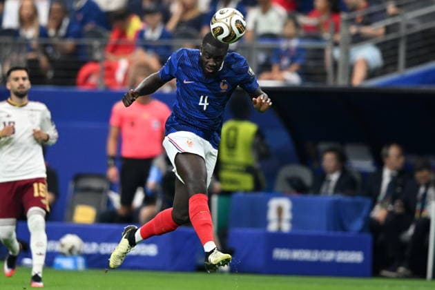 FIFA World Cup, WM, Weltmeisterschaft, Fussball 2026 semifinals - France vs Spain Dayot Upamecano of France in action during the FIFA World Cup 2026 semifinals match France against Spain, in Dallas, Texas, USA, 14 July 2026. DALLAS United States  Copyright: xALBERTxPENAx