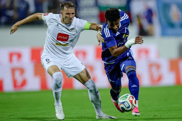 Football - UEFA Champion™s League - 1st qualifying round - PFC Levski vs Borac Banja Luka - 14.07.2026 SOFIA, BULGARIA - JULY 14: Sinisa Sanicanin, 6 of FK Borac (Banja Luka) and Reinaldo, 7 of PFC Levski during the UEFA Champion™s League 2026 27 Qualifying Round first leg match between PFC Levski vs FK Borac (Banja Luka) at Georgi Asparuhov Stadium on July 14th, 2026 in Sofia, Bulgaria. Copyright: xYulianxTodorovx