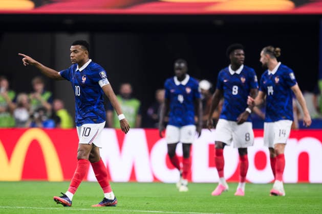 France v Spain - FIFA World Cup, WM, Weltmeisterschaft, Fussball 2026 Kylian Mbappe of France gestures during the FIFA World Cup 2026 semi final football match between France and Spain. Arlington United States Copyright: xNicolòxCampox