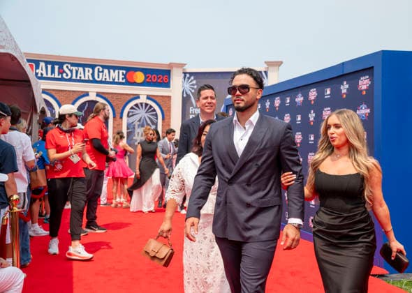 July 14, 2026, Philadelphia, Pennsylvania, United States: IVAN HERRERA on the All Star Red Carpet show presented by Mastercard at the Independence Mall in Philadelphia Pa Philadelphia United States - ZUMArf1_ 20260714_zaf_rf1_018 Copyright: xRickyxFitchettx