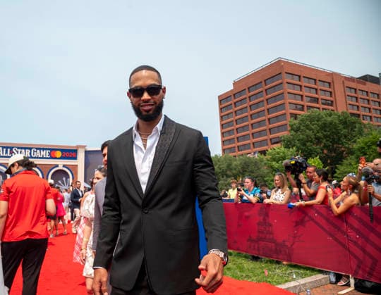 July 14, 2026, Philadelphia, Pennsylvania, United States: CRISTOPHER SANCHEZ on the All Star Red Carpet show presented by Mastercard at the Independence Mall in Philadelphia Pa Philadelphia United States - ZUMArf1_ 20260714_zaf_rf1_020 Copyright: xRickyxFitchettx