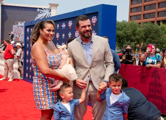 July 14, 2026, Philadelphia, Pennsylvania, United States: KYLE SCHWARBER on the All Star Red Carpet show presented by Mastercard at the Independence Mall in Philadelphia Pa Philadelphia United States - ZUMArf1_ 20260714_zaf_rf1_027 Copyright: xRickyxFitchettx