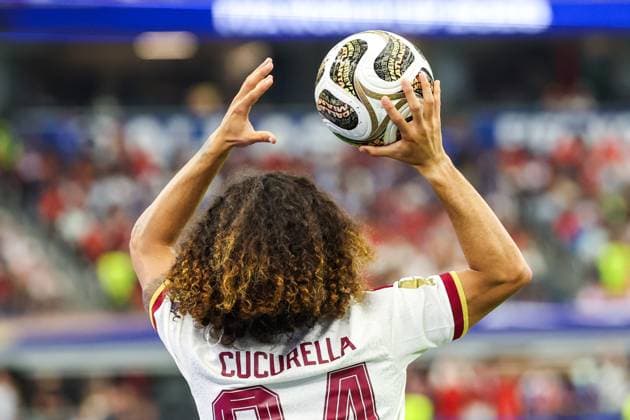 RECORD DATE NOT STATED FIFA World Cup, WM, Weltmeisterschaft, Fussball 2026 - Semifinal - France v Spain Marc Cucurella player of Spain during the FIFA World Cup semifinal match between France and Spain, at Dallas Stadium, in Texas, United States, on Tuesday, July 14, 2026.(Foto: William Volcov Brazil Photo Press IMAGO) Sports Arlington TX United States Copyright: xWILLIAMxVOLCOVx