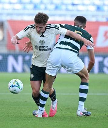 Luke McCowan of Celtic FC Sporting Lisbon v Celtic, Pre Season Friendly, Football, Estadio Algarve, Portugal - 14 Jul 2026Algarve Estadio Algarve Portugal EDITORIAL USE ONLY No use with unauthorised audio, video, data, fixture lists, club league logos or live services. Online in-match use limited to 120 images, no video emulation. No use in betting, games or single club league player publications.  Copyright: xZedxJameson Shutterstockx 16990599cc
