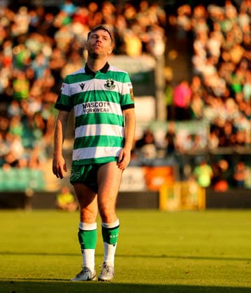 UEFA Champions League First Qualifying Round Second Leg, Tallaght Stadium, Dublin 14 7 2026 Shamrock Rovers vs Floriana Rover™s Jack Byrne reacts to a missed chance Jack Byrne reacts to a missed chance 14 7 2026  Copyright: xx R1501113