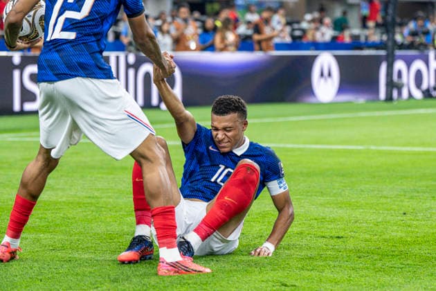 Kylian Mbappe of France during the match between France and Spain in the semi-final of the 2026 FIFA World Cup, WM, Weltmeisterschaft, Fussball held at AT&T Stadium in Dallas, Texas, United States. Richard Callis Fotoarena (Richard Callis SPP)  Copyright: xRichardxCallisx xSPPx spp-en-RiCa-2984544