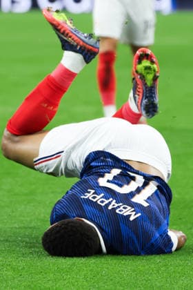 Kylian Mbappe of France reacts during a FIFA Men’s World Cup 2026 semi-final football match between France and Spain at Dallas Stadium, in Arlington on July 14th 2026 (Photo by Leo Barrilari SPP)  Copyright: xLeoxBarrilari SPPx Sportspressphoto_SPR190713