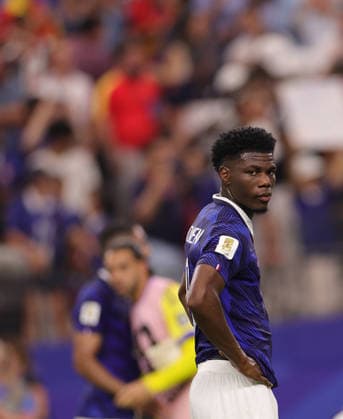 US Soccer World Cup France - Spain 9205655 14.07.2026 France s Aurelien Tchouameni reacts after his team s loss in the FIFA World Cup, WM, Weltmeisterschaft, Fussball 2026 semi-final soccer match between France and Spain at Dallas Stadium in Arlington, Texas, United States. Nafis Sirazetdinov Sputnik Arlington Texas USA  Copyright: xNafisxSirazetdinovx