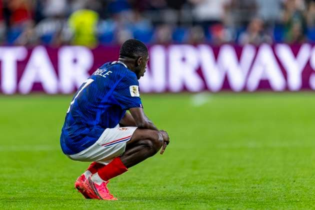 DALLAS - Ousmane Dembele of France is disappointed during the 2026 World Cup match between France and Spain at Dallas Stadium on July 14, 2026, in Dallas, United States. (Photo by Stefan Koops EYE4IMAGES DeFodi Images) - *** DALLAS Ousmane Dembele of France looks disappointed during the 2026 World Cup match between France and Spain at Dallas Stadium on July 14, 2026, in Dallas, United States. Photo by Stefan Koops, EYE4IMAGES, DeFodi Images