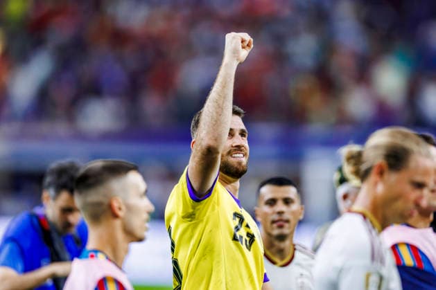 France vs Spain - FIFA World Cup, WM, Weltmeisterschaft, Fussball 2026 - 14 07 2026 Unai Simon of Spain celebrating after the FIFA World Cup 2026 semi finals match between France and Spain at Dallas Stadium on July 14, 2026 in Arlington, Texas, Estados Unidos Arlington Estados Unidos Copyright: xPGSxPhotoxAgencyx