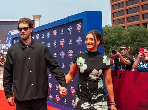 July 14, 2026, Philadelphia, Pennsylvania, United States: BRYCE HARPER, Philadelphia Phillies first baseman, on the All Star Red Carpet show at the Independence Mall. Philadelphia USA - ZUMArf1_ 20260714_zaf_rf1_022 Copyright: xRickyxFitchettx