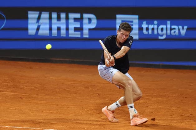 Titouan Droguet v Alexander Blockx: ATP, Tennis Herren Croatia Open Umag Alexander Blockx of Belgium competes during the first round match against Titouan Droguet of France at the ATP Croatia Open Umag at Stadium Goran Ivanisevic on July 14, 2026. in Umag, Croatia.  SreckoxNiketic PIXSELL