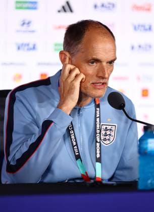 Thomas Tuchel head coach of England England press conference, PK, Pressekonferenz 2026 FIFA World Cup, WM, Weltmeisterschaft, Fussball Football, Atlanta Stadium, Atlanta, Georgia, USA - 14 Jul 2026Atlanta Atlanta Stadium Georgia (GA) United States of America  Copyright: xMichaelxZemanek Shutterstockx 16991159m
