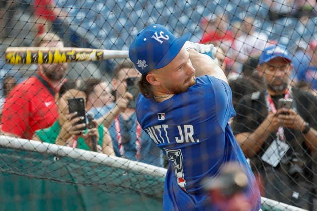 2026 Major League Baseball All Star game Kansas City Royals Bobby Witt Jr. takes batting practice before the 2026 Major League Baseball All-Star Game at Citizens Bank Park in Philadelphia, Pennsylvania, USA, 14 July 2026. PHILADELPHIA PENNSYLVANIA USA  Copyright: xSTEVENxM.xFALKx