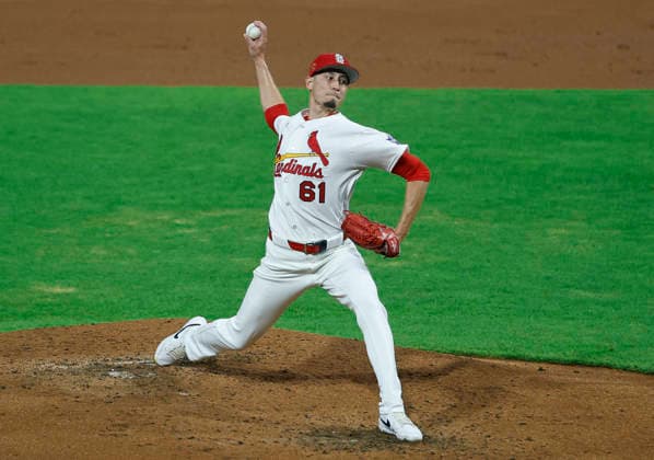 National League pitcher Riley O Brien throws against the American League in the third inning of the 2026 MLB, Baseball Herren, USA All-Star Game at Citizens Bank Park in Philadelphia, Pennsylvania, on Tuesday, July 14, 2026.  PHI20260714917 LAURENCExKESTERSON