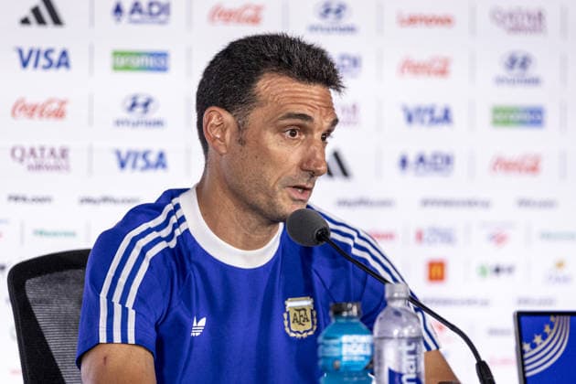 Lionel Scaloni Head Coach of Argentina talks to the media during the Argentina press conference, PK, Pressekonferenz during the FIFA World Cup, WM, Weltmeisterschaft, Fussball 2026 at Atlanta Stadium on July 14th,2026 (Photo by Joao Bravo Sports Press Photo)  Copyright: xJoaoxBravo SportsxPressxPhotox Sportspressphoto_SPR191010