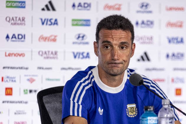 Lionel Scaloni Head Coach of Argentina talks to the media during the Argentina press conference, PK, Pressekonferenz during the FIFA World Cup, WM, Weltmeisterschaft, Fussball 2026 at Atlanta Stadium on July 14th,2026 (Photo by Joao Bravo Sports Press Photo)  Copyright: xJoaoxBravo SportsxPressxPhotox Sportspressphoto_SPR191016