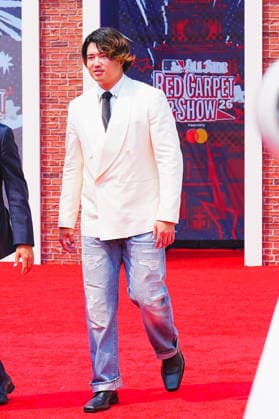 Munetaka Murakami, (Chicago White Sox) July.14,2026 - Baseball : The 2026 MLB, Baseball Herren, USA All-Star Red Carpet Show at Independence Mall in Philadelphia, PA (Philadelphia, Pennsylvania, USA)  aflo_338049427 YujixArakawax