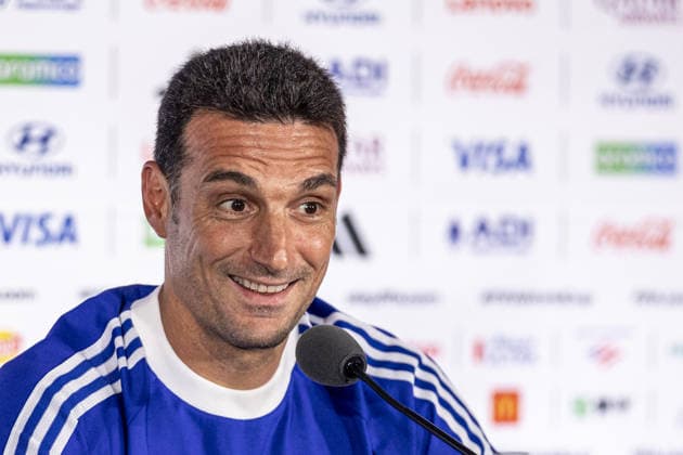 Lionel Scaloni Head Coach of Argentina talks to the media during the Argentina press conference, PK, Pressekonferenz during the FIFA World Cup, WM, Weltmeisterschaft, Fussball 2026 at Atlanta Stadium on July 14th,2026 (Photo by Joao Bravo Sports Press Photo)  Copyright: xJoaoxBravo SportsxPressxPhotox Sportspressphoto_SPR191065