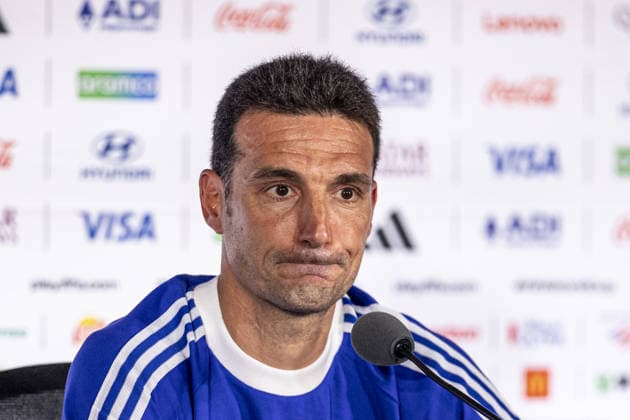 Lionel Scaloni Head Coach of Argentina talks to the media during the Argentina press conference, PK, Pressekonferenz during the FIFA World Cup, WM, Weltmeisterschaft, Fussball 2026 at Atlanta Stadium on July 14th,2026 (Photo by Joao Bravo Sports Press Photo)  Copyright: xJoaoxBravo SportsxPressxPhotox Sportspressphoto_SPR191068