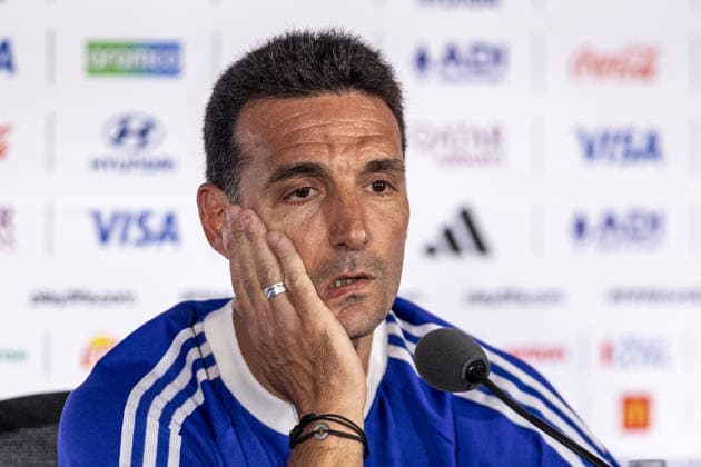 Lionel Scaloni Head Coach of Argentina talks to the media during the Argentina press conference, PK, Pressekonferenz during the FIFA World Cup, WM, Weltmeisterschaft, Fussball 2026 at Atlanta Stadium on July 14th,2026 (Photo by Joao Bravo Sports Press Photo)  Copyright: xJoaoxBravo SportsxPressxPhotox Sportspressphoto_SPR191069