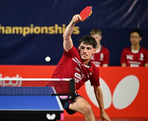 Antoine Noirault France Final U19 EYC-2026-1407-1484 2026 European Youth Table tennis, Tischtennis Championships in Multiusos de Gondomar in Gondomar, Portugal Antoine Noirault France Final U19 EYC-2026-1407-1484 - 14th of July 2026 at the European Youth Table Tennis Championships U15 and U19 in Gondomar, district of Porto, Portugal (Photo by Manfred Schillings) Gondomar Multiusos de Gondomar Portugal *** Antoine Noirault, France, U19 EYC 2026 Final 1407 1484 2026 European Youth Table Tennis Championships at Multiusos de Gondomar in Gondomar, Portugal Antoine Noirault France U19 EYC 2026 Final 1407 1484 July 14, 2026, at the European Youth Table Tennis Championships (U15 and U19) in Gondomar, in the district of Porto, Portugal Photo by Manfred Schillings Gondomar Multiusos de Gondomar Portugal