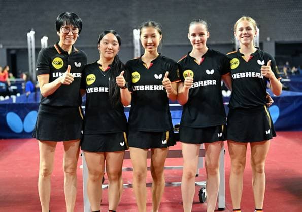 Germany U15 Girls EYC-2026-1307-3586ms 2026 European Youth Table tennis, Tischtennis Championships in Multiusos de Gondomar in Gondomar, Portugal Germany U15 Girls EYC-2026-1307-3586ms - 14th of July 2026 at the European Youth Table Tennis Championships U15 and U19 in Gondomar, district of Porto, Portugal (Photo by Manfred Schillings) Gondomar Multiusos de Gondomar Portugal *** Germany U15 Girls EYC 2026 1307 3586ms 2026 European Youth Table Tennis Championships at Multiusos de Gondomar in Gondomar, Portugal Germany U15 Girls EYC 2026 1307 3586ms July 14, 2026, at the European Youth Table Tennis Championships U15 and U19 in Gondomar, in the district of Porto, Portugal Photo by Manfred Schillings Gondomar Multiusos de Gondomar Portugal