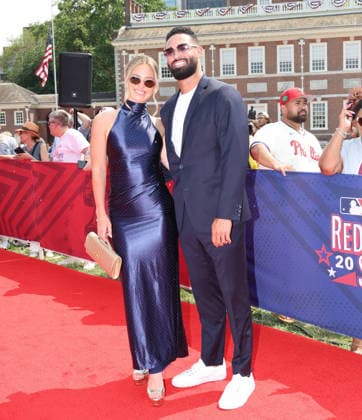 Riley Greene 31 of the Detroit Tigers arrives on the red carpet at the 2026 MLB, Baseball Herren, USA All Star Red Carpet Show in Philadelphia, Pennsylvania, on Tuesday, July 14, 2026.  PHI202607143006 LAURENCExKESTERSON