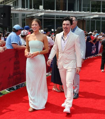 Corbin Carroll 7 of the Arizona Diamondbacks arrives on the red carpet at the 2026 MLB, Baseball Herren, USA All Star Red Carpet Show in Philadelphia, Pennsylvania, on Tuesday, July 14, 2026.  PHI202607143050 LAURENCExKESTERSON