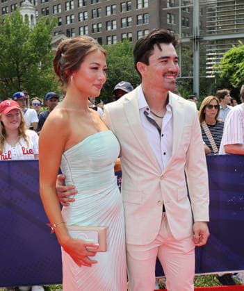 Corbin Carroll 7 of the Arizona Diamondbacks arrives on the red carpet at the 2026 MLB, Baseball Herren, USA All Star Red Carpet Show in Philadelphia, Pennsylvania, on Tuesday, July 14, 2026.  PHI202607143051 LAURENCExKESTERSON