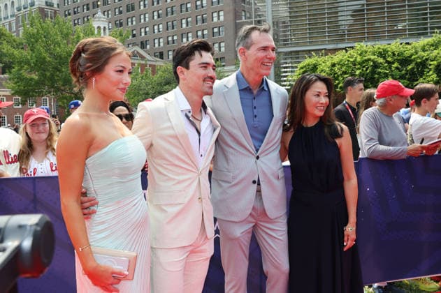 Corbin Carroll 7 of the Arizona Diamondbacks arrives on the red carpet at the 2026 MLB, Baseball Herren, USA All Star Red Carpet Show in Philadelphia, Pennsylvania, on Tuesday, July 14, 2026.  PHI202607143059 LAURENCExKESTERSON
