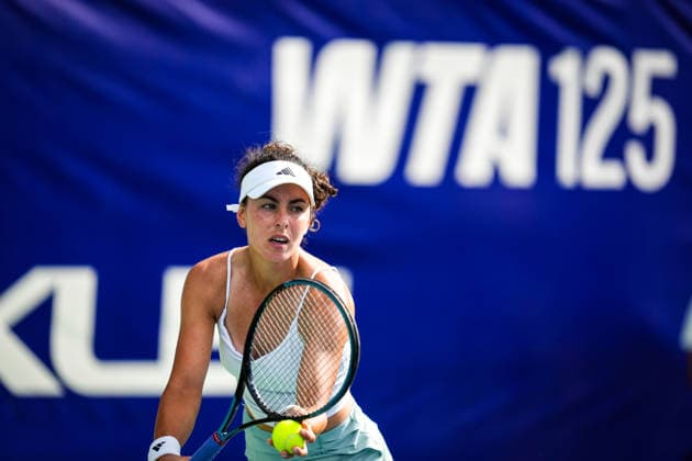 ENKA Open WTA, Tennis Damen 125 Ayla Aksu of Turkey competes against Vendula Valdmannova of the Czech Republic during the round of 32 match at the WTA 125 ENKA Open at ENKA Sports Club in Istanbul, Turkey, on July 14, 2026. Istanbul Turkey  Copyright: xYagizxGurtugx originalFilename:gurtug-wta125en260714_npHhk.jpg