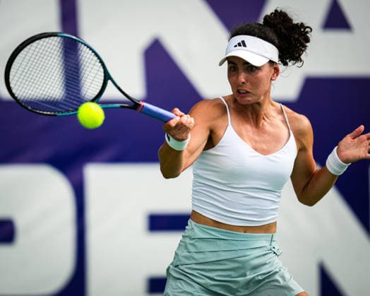 ENKA Open WTA, Tennis Damen 125 Ayla Aksu of Turkey competes against Vendula Valdmannova of the Czech Republic during the round of 32 match at the WTA 125 ENKA Open at ENKA Sports Club in Istanbul, Turkey, on July 14, 2026. Istanbul Turkey  Copyright: xYagizxGurtugx originalFilename:gurtug-wta125en260714_nphZZ.jpg