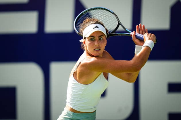 ENKA Open WTA, Tennis Damen 125 Ayla Aksu of Turkey competes against Vendula Valdmannova of the Czech Republic during the round of 32 match at the WTA 125 ENKA Open at ENKA Sports Club in Istanbul, Turkey, on July 14, 2026. Istanbul Turkey  Copyright: xYagizxGurtugx originalFilename:gurtug-wta125en260714_npNOo.jpg