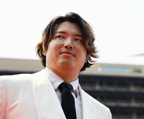 Baseball: MLB, Baseball Herren, USA All-Star Game Munetaka Murakami of the Chicago White Sox meets the press after taking part in a red carpet show ahead of Major League Baseball s All-Star Game at Citizens Bank Park in Philadelphia on July 14, 2026.  A14AA0005623141P