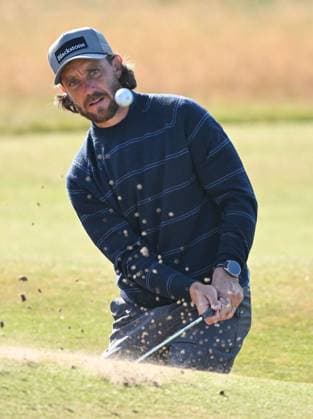 Tommy Fleetwood (ENG) practices from a bunker on the 4th Green 154th Open Golf Championships, Royal Birkdale, Southport, UK - 15 Jul 2026Southport Royal Birkdale United Kingdom  Copyright: xGreigxCowie Shutterstockx 16988291d