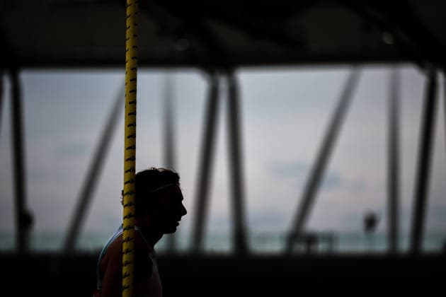 (260715) -- BUDAPEST, July 15, 2026 -- Armand Duplantis of Sweden competes during the men s pole vault event at the Gyulai Istvan Memorial - Hungarian Athletics Grand Prix in Budapest, Hungary, on July 14, 2026. (Photo by Xinhua) (SP)HUNGARY-BUDAPEST-ATHLETICS GRAND PRIX-ISTVAN GYULAI MEMORIAL DavidxBalogh 
