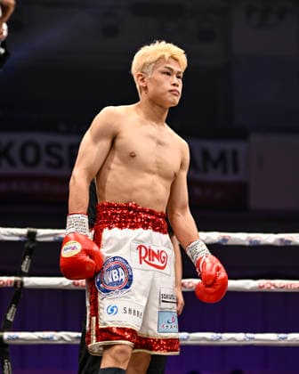 Hayato Tsutsumi of Japan before the WBA Super Featherweight Title Eliminator boxing bout at Korakuen Hall in Tokyo, Japan, July 14, 2026. Noxthirdxpartyxsales  aflo_338074458 HIROAKIxFINITOxYAMAGUCHIx