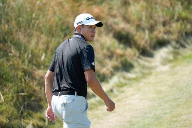 SOUTHPORT, ENGLAND - JULY 15: Collin Morikawa (USA) walks to the tenth tee during practice at the 154th Open Championship at the Royal Birkdale Golf Club, Southport on July 15, 2026 in Merseyside, England The 154th British Open Championship
