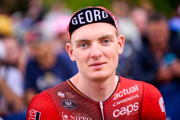 Sport Bilder des Tages Tour de France 2026 Stage 11 NEVERS, FRANCE - JULY 15 : Zimmerman Georg (GER) of Lotto Intermarche before the start of the race during stage 11 of the 113rd edition of Tour de France an UCI World Tour 2.UWT cycling road race stage for Men Elite of 161 km with start in Vichy and finish in Nevers on July 15, 2026 in Nevers, France, 15 07 2026 Nevers France  Copyright: xTomasxSiskx