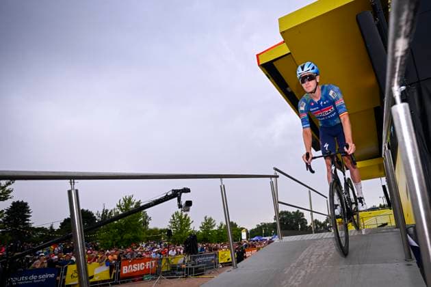 Tour de France 2026 Stage 11 NEVERS, FRANCE - JULY 15 : Merlier Tim (BEL) of Soudal Quick Step before the start of the race during stage 11 of the 113rd edition of Tour de France an UCI World Tour 2.UWT cycling road race stage for Men Elite of 161 km with start in Vichy and finish in Nevers on July 15, 2026 in Nevers, France, 15 07 2026 Nevers France  Copyright: xTomasxSiskx