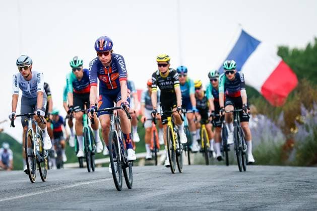 Dutch Julius van den Berg of Team Picnic PostNL pictured in action during the stage 11 of the 2026 Tour de France cycling race, a stage of 161km from Vichy to Nevers, on Wednesday 15 July 2026. The 113th edition of the Tour de France starts on Saturday 4 July in Barcelona, Spain, and will finish in Paris, France on the 26th of July. POOLxLUCAxBETTINI  x181180181x